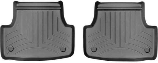 WeatherTech Πατάκια Πίσω 2τμχ για Volkswagen Golf 2012-2020 Μαύρα