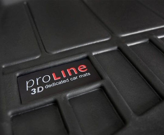 Frogum Satz Vorder- und Hintermatten Wannenartig 3Stück aus TPE Tesla Modell 3 2017 Schwarz