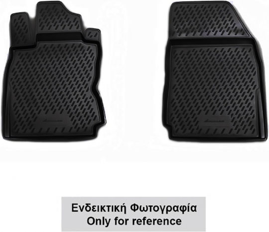 Novline Предни Постелки Тип Скафак 2бр от ТПЕ за BMW X1 E84 2009>2015 Черни