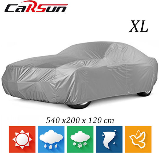 Carsun Covers for Toyota Camry Honda Accord Nissan Almera Lexus LS 540x200x120cm Waterproof for Sedan Secured with Elastic
