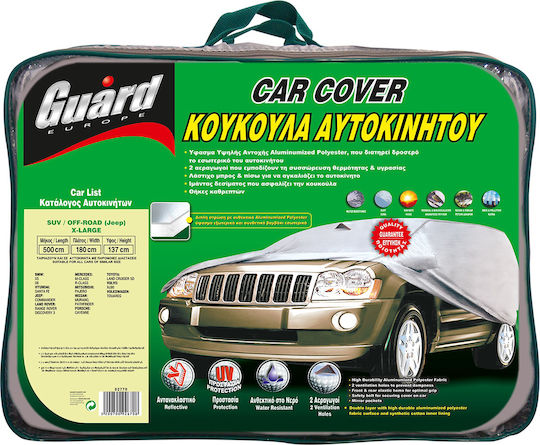Guard Silver Tech Car Covers with Carrying Bag Waterproof XLarge for SUV/JEEP