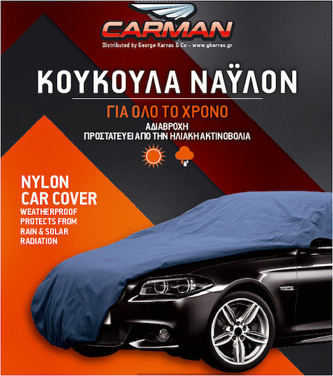 Carman Κουκούλα Αυτοκινήτου 483x178x119cm Αδιάβροχη Large για Sedan