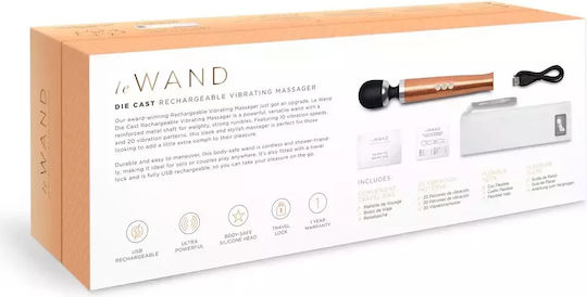 Le Wand Rechargeable Mini Δονητής Μασάζ με Απομακρυσμένο Έλεγχο 5.1cm Flesh