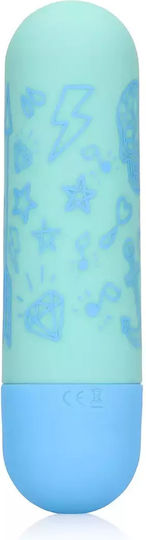 Bullet Δονητής 10 Ταχυτήτων I'm Drawn To You 10 Function Rechargeable Bullet Vibrator Γαλάζιος