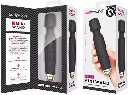 Bodywand Luxe Mini USB Mini Δονητής Μασάζ Black