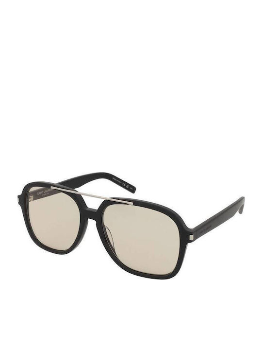 Ysl Unisex Ochelari de soare cu Negru Cadru și Negru Lentilă SL 545 001