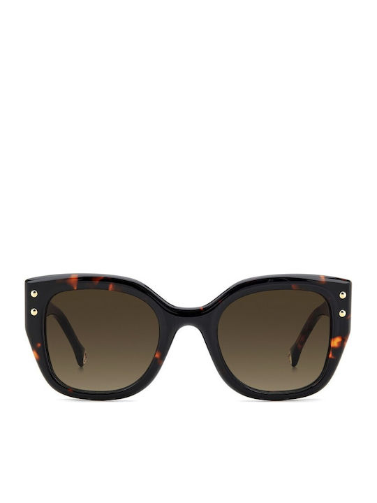 Carolina Herrera Women's Sunglasses with Brown Tartaruga Plastic Frame and Brown Gradient Lens HER 0312/S 086/HA