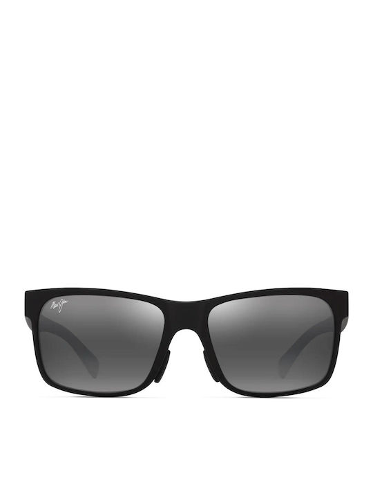 Maui Jim Men's Sunglasses with Black Plastic Frame and Black Polarized Lens 683-02