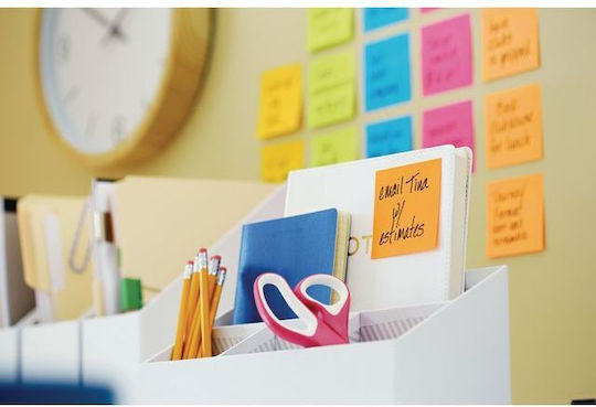Post-it Notizzettel im Würfel 100 Blätter Gelb 3.8x5.1Stück Set 24Stück