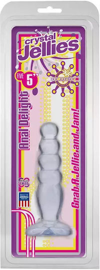 Doc Johnson Crystal Jellies Anal Delight Πρωκτική Σφήνα Διάφανη 14cm