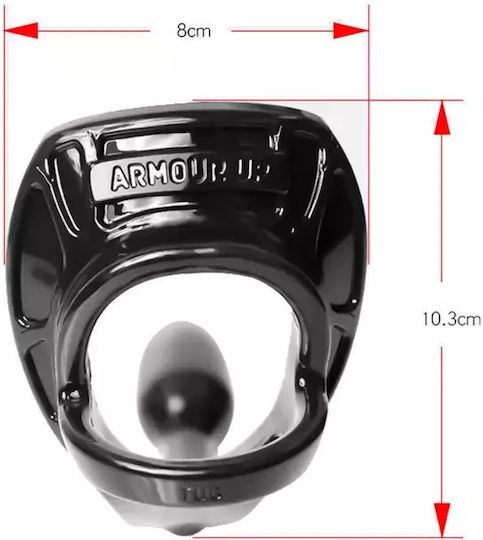 Perfect Fit Brand Armour Tug Lock Small Πρωκτική Σφήνα Small Μαύρη