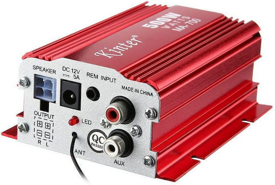 Kinter MA-700 Кола Усилвател с Дистанционно USB MP3 Радио 2 Канала