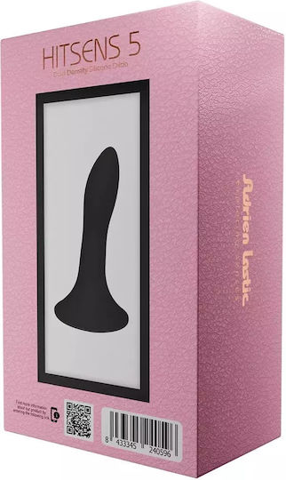 Adrien Lastic Hitsens S05 Dual Density Silicone Dildo Glass Dildo Black 12.9cm