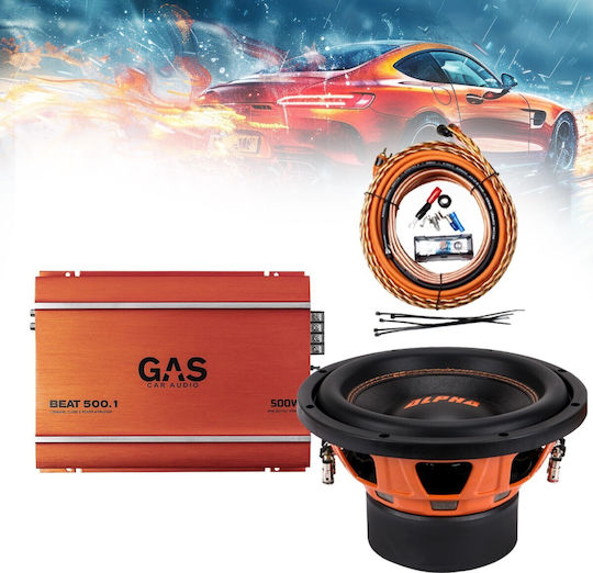 Gas-1chpack6 Komplettes Bass-Soundsystem 10” Gas Audio