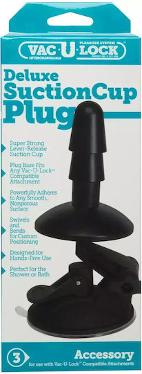 Doc Johnson Vac-U-Lock Dildo realist Cu ventuză Negru