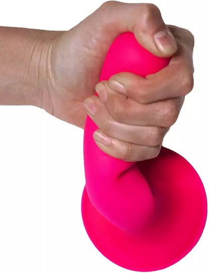 Adrien Lastic Hitsens Dual Density S04 Dildo Glass Dildo With Suction Cup Pink 17.8cm