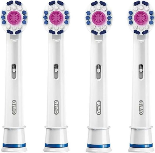 Oral-B 3D White CleanMaximiser Electric Toothbrush Replacement Heads 519422 4pcs