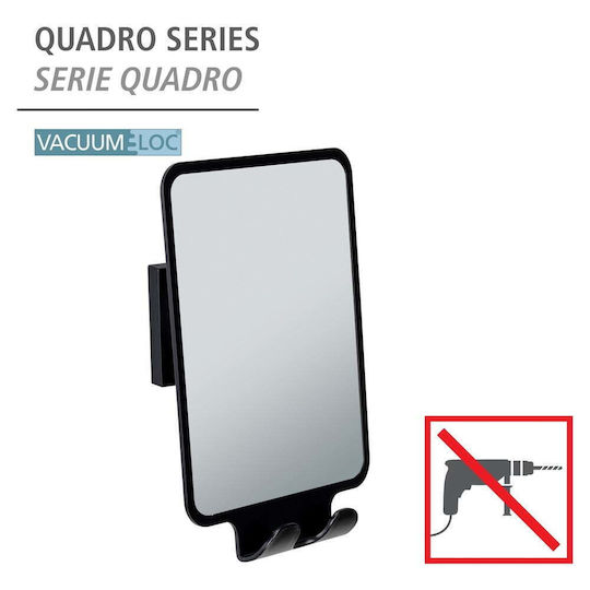 Wenko Wall Makeup Mirror 14x19.5cm Black
