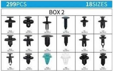Raistar Raistar Car Plastic Clips 299 Pieces