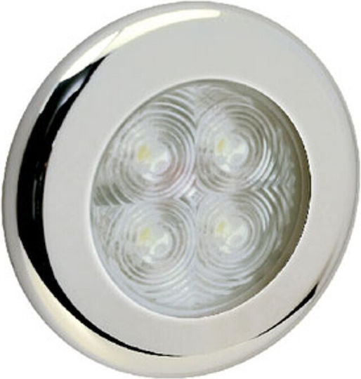 Lalizas AquaLed Boat Ceiling Light Recessed Ceiling Light F75mm 1W 12V/24V Chrome 30743