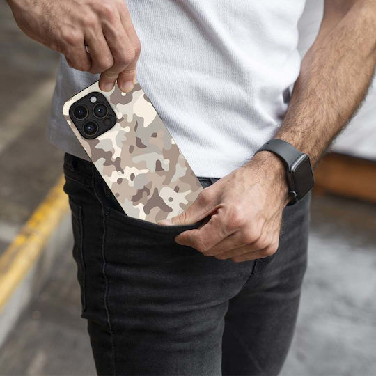 Husă Sonique Camouflage Army Series pentru Realme GT Neo 3 5G Bej