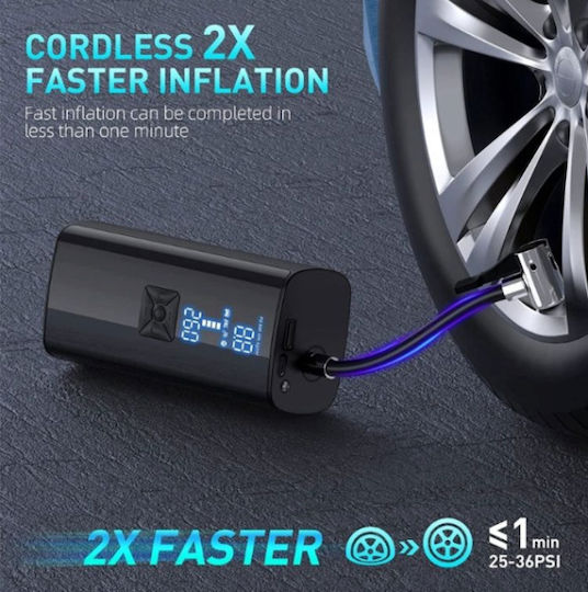 Aerbes Car Tire Pump 150PSI Rechargeable 12V