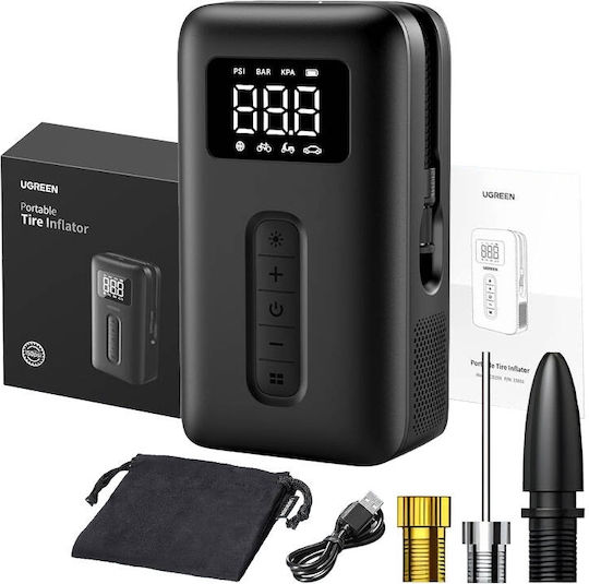 Ugreen Car Tire Pump 150PSI Rechargeable 12V