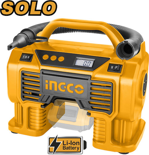 Ingco Car Tire Pump 160PSI with Cable 20V (Without Battery)