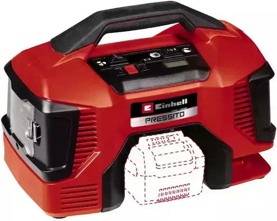 Einhell Τρόμπα Αυτοκινήτου Pressito Επαναφορτιζόμενη χωρίς Μπαταρία 18V