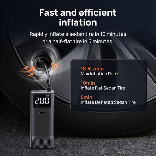 70Mai Car Tire Pump Compressor 150PSI Rechargeable 12V