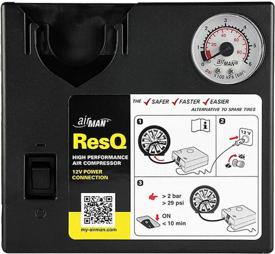 Auto Gs Τρόμπα Αυτοκινήτου 29PSI με Καλώδιο Αναπτήρα 12V