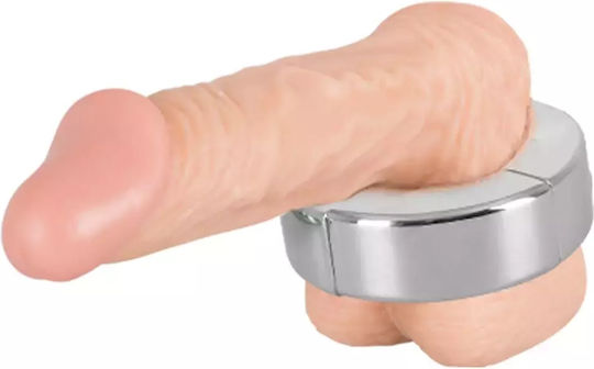 Fetish Collection Magnetic Ball Stretcher Ring Schwanz Silber