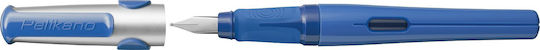 Pelikan Writing Pen Medium 0.8mm Blue made of Steel with Blue Ink and with 1 Replacement Nibs