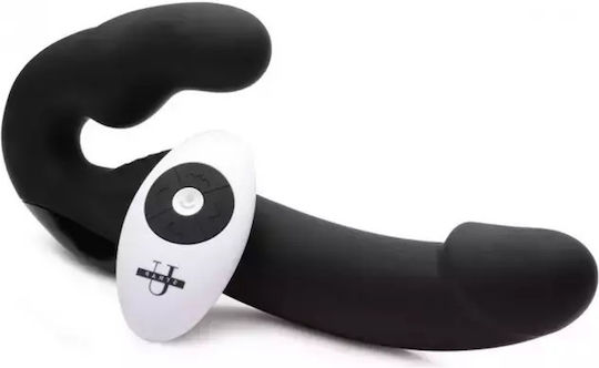 Strap U Urge Strapless Strap On Vibrator Strapless Strap On με Dildo με Δόνηση σε Μαύρο Χρώμα