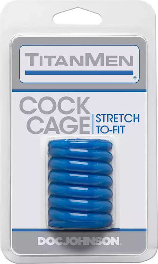 Doc Johnson TitanMen Tools Cock Cage Blue 5.08cm