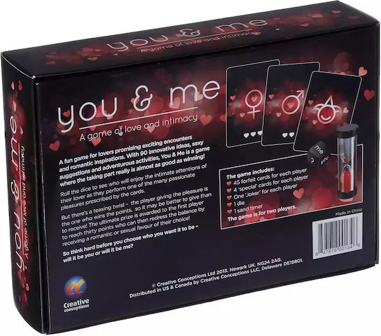 Creative Conceptions You And Me Game Ερωτικό Επιτραπέζιο Παιχνίδι