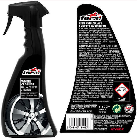 Feral Felgenreiniger Spray Reinigung für Felgen Auto 500ml