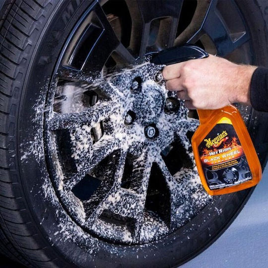 Meguiar's Hot Rims Black Wheel Cleaner Спрей Почистване за Дискове и Гуми на Автомобил 710мл
