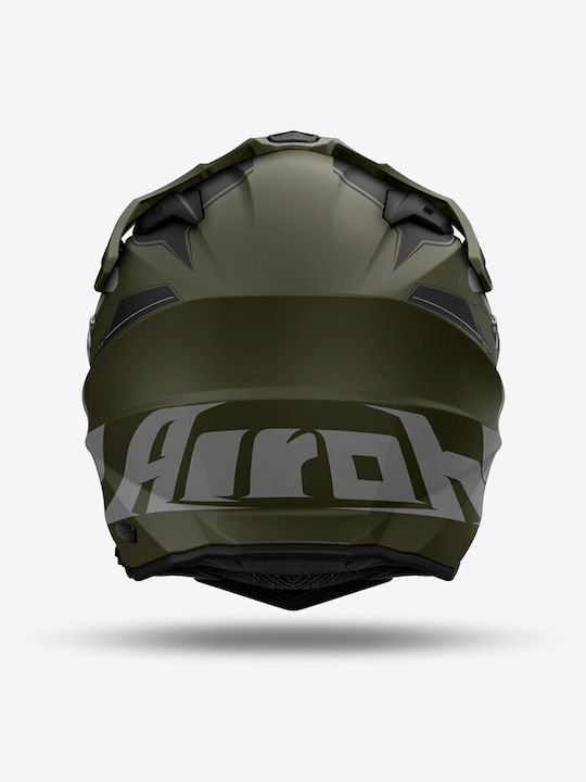 Airoh Commander 2 Reveal Military Green Matt Motorcycle Helmet On-Off ECE 22.06 with Pinlock and Sun Visor