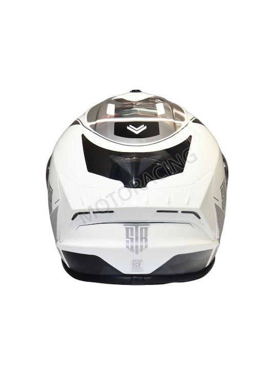 STR Wind Black/White Κράνος Μηχανής Full Face ECE 22.06