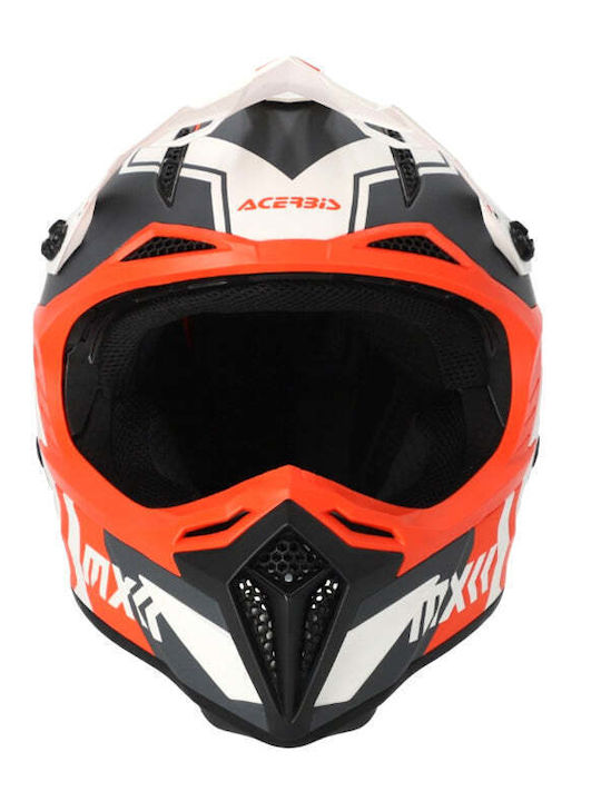 Acerbis Profile 5 Motocross ECE 22.06 White/Orange