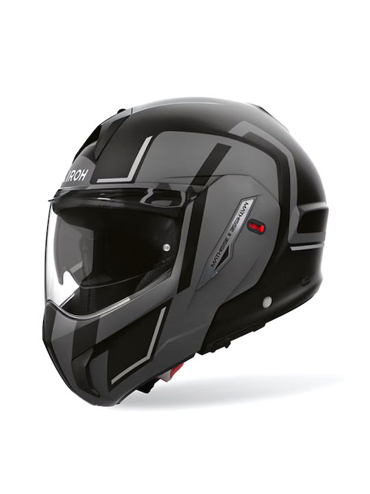 Airoh Mathisse II Genius Grey Matt Motorcycle Helmet Flip-Up ECE 22.06 1680gr with Pinlock and Sun Visor