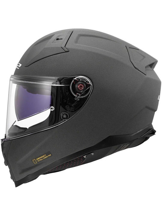 LS2 Vector II FF811 Matt Concrete Мотоциклетна каска Full Face ECE 22.06 1500гр с Sunvisor