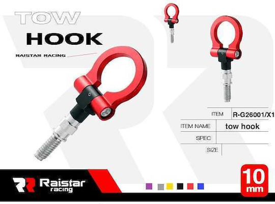 Raistar Car Tow Hook Red