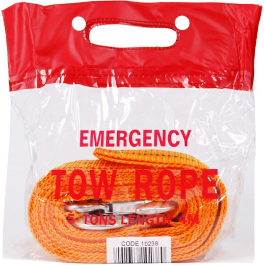 Autoline Car Towing Strap with Towing Capacity up to 5 Tons in Orange Colour