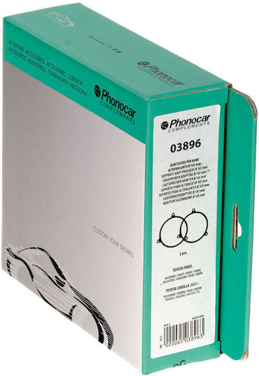 Phonocar Βάσεις Ηχείων Μπροστινές και Πίσω 165mm για Toyota Corolla / Yaris 2τμχ