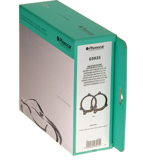 Phonocar Βάσεις Ηχείων Πίσω 165mm για Peugeot 207 2τμχ