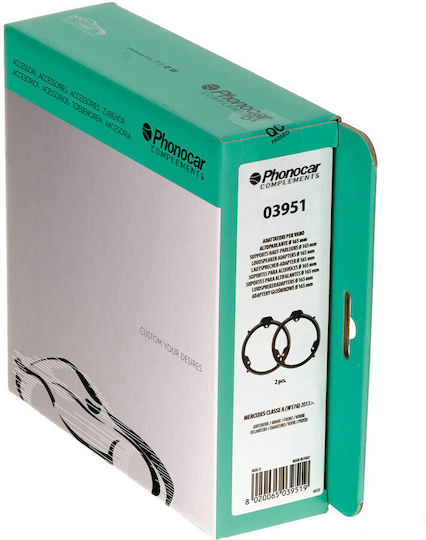 Phonocar Βάσεις Ηχείων Μπροστινές 165mm για Mercedes-Benz A Class 2013 2τμχ