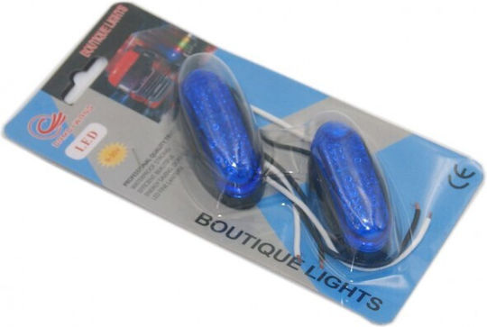 Lumini de Volum ale Camionului 2buc Lumini LED laterale pentru camioane 9 - 30V - Roșu AU-LI-3227