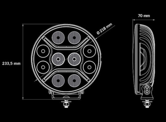 Φως Όγκου Φορτηγού 12V - Λευκό HAL127